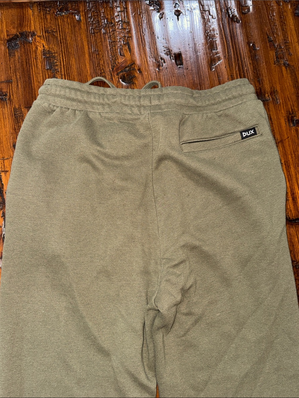DUX WATERFOWL CO OLIVE GRN DRAWSTRING WAIST CUFFED ANKLES SIDE PKTS/BK PKT ZIP - Picture 10 of 15